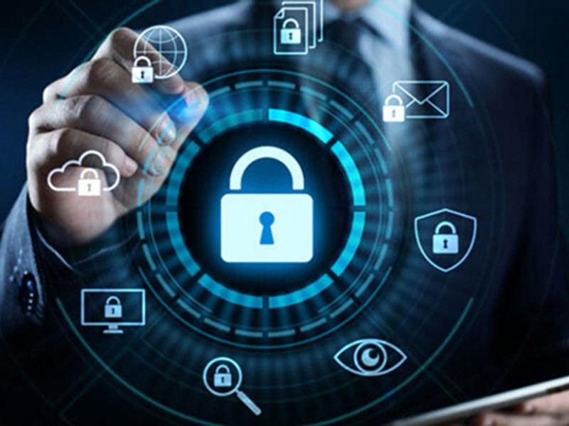 Biểu tượng bảo mật dữ liệu và quyền riêng tư của 123b