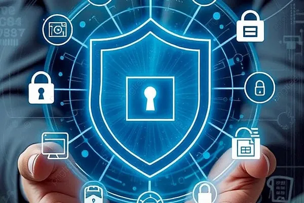 Hình ảnh bảo mật mạng và mã hóa dữ liệu